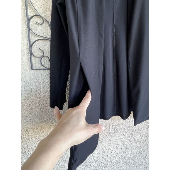 Eileen Fisher Open Front Cardigan - Size PS - Black - Picture 4 of 8
